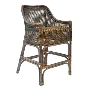 Albany Rattan Counter Stool, Honey Brown by French Country Collection, a Bar Stools for sale on Style Sourcebook