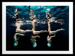 Water Aerobics I Framed Art Print by Urban Road, a Prints for sale on Style Sourcebook