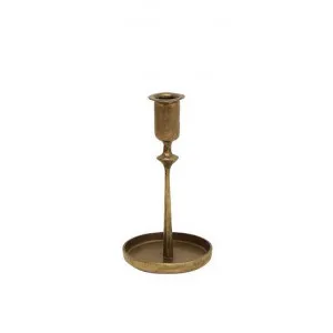 Raine Iron Candlestick, Gold by French Country Collection, a Candle Holders for sale on Style Sourcebook