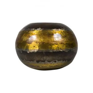 Cyprea Metal Vessel, Small by Provencal Treasures, a Vases & Jars for sale on Style Sourcebook