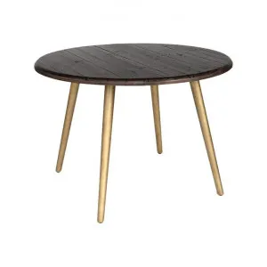 Lineo Reclaimed Timber Round Dining Table, Metal Leg, 120cm by PGT Reclaimed, a Dining Tables for sale on Style Sourcebook