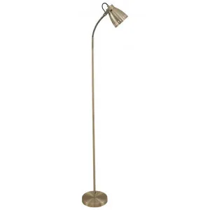 Nova Metal Floor Lamp, Antique Brass by Telbix, a Floor Lamps for sale on Style Sourcebook