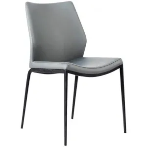 Chloe Faux Leather Dining Chair, Grey by Ingram Designer, a Dining Chairs for sale on Style Sourcebook