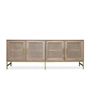 Marta Timber & Rattan Buffet - Natural by Interior Secrets - AfterPay Available by Interior Secrets, a Sideboards, Buffets & Trolleys for sale on Style Sourcebook
