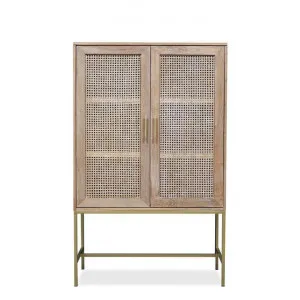 Marta 2 Door Timber & Rattan Cabinet - Natural by Interior Secrets - AfterPay Available by Interior Secrets, a Cabinets, Chests for sale on Style Sourcebook