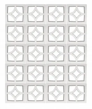 Geo Breeze Block White Large by Hardware Concepts, a Fencing for sale on Style Sourcebook