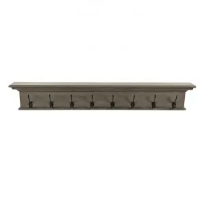Halifax Mahogany Timber Coat Rack, 130cm, Distressed Grey by Novasolo, a Wall Shelves & Hooks for sale on Style Sourcebook