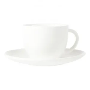 VTWonen Michallon Porcelain Coffee Cup & Saucer, Classic White by vtwonen, a Cups & Mugs for sale on Style Sourcebook