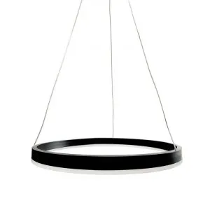 Kiran LED Ring Circle Pendant Light, 30cm, Black by Laputa Lighting, a Pendant Lighting for sale on Style Sourcebook