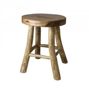 Rabia Teak Timber Table Stool by Raine & Humble, a Bar Stools for sale on Style Sourcebook