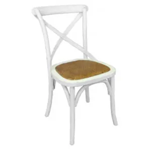Boen Timber Cross Back Dining Chair, White by Montego, a Dining Chairs for sale on Style Sourcebook
