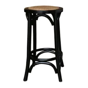 Boen Elm Timber Round Counter Stool, Black by Montego, a Bar Stools for sale on Style Sourcebook