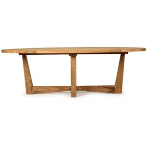 Carties Reclaimed Teak Timber Oval Dining Table, 240cm by Ambience Interiors, a Dining Tables for sale on Style Sourcebook