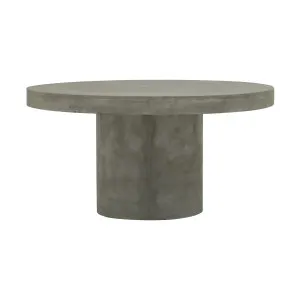 Flinders Round Dining Table 150cm in Concrete Grey by OZ Design, a Dining Tables for sale on Style Sourcebook