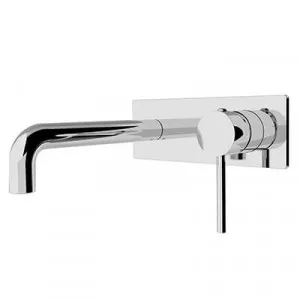 Dolce Wall Basin Mixer Stylish Spout Chrome by NERO, a Bathroom Taps & Mixers for sale on Style Sourcebook