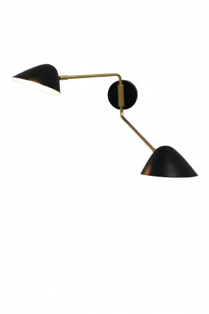 Dallas Tiltable 2 Arm Wall Light by Fat Shack Vintage, a Wall Lighting for sale on Style Sourcebook