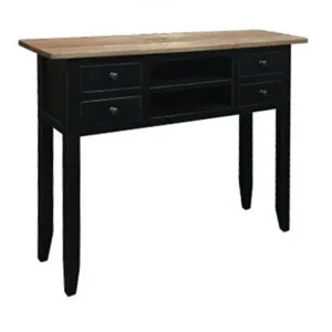 Bambi Reclaimed Elm Timber Hall Table, 100cm, Black by Montego, a Console Table for sale on Style Sourcebook