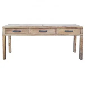 Maksim Reclaimed Elm Timber Hall Table, 180cm, Natural by Montego, a Console Table for sale on Style Sourcebook