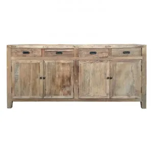 Isere Reclaimed Elm Timber 4 Door 4 Drawer Buffet Table, 180cm by Montego, a Sideboards, Buffets & Trolleys for sale on Style Sourcebook