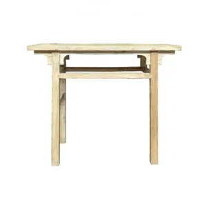 Wanli Reclaimed Elm Timber Oriental Hall Table, 100cm by Montego, a Console Table for sale on Style Sourcebook