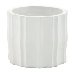 Flinders Pot Medium 42 x 36cm in Bone by OzDesignFurniture, a Outdoor Furniture for sale on Style Sourcebook
