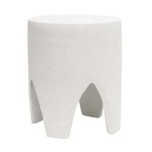 Terrazzo Stool in White by OzDesignFurniture, a Stools for sale on Style Sourcebook