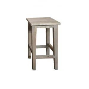 Bourdon Oak Timber Table Stool, Grey Wash by Montego, a Bar Stools for sale on Style Sourcebook