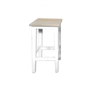 Bourdon Oak Timber Table Stool, Grey Wash / White by Montego, a Bar Stools for sale on Style Sourcebook