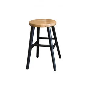 Lavialle Oak Timber Counter Stool, Natural / Black by Montego, a Bar Stools for sale on Style Sourcebook