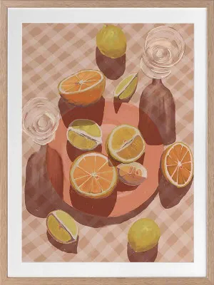 Slice of Orange Framed Art Print by Urban Road, a Prints for sale on Style Sourcebook