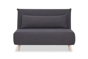 Bishop Modern 2 Seat Sofa Bed, Dark Grey Fabric, by Lounge Lovers by Lounge Lovers, a Sofa Beds for sale on Style Sourcebook