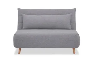 Bishop Modern 2 Seat Sofa Bed, Light Grey Fabric, by Lounge Lovers by Lounge Lovers, a Sofa Beds for sale on Style Sourcebook