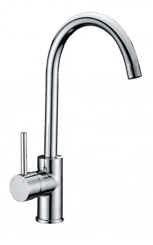 Huss Gooseneck Kitchen Sink Mixer, Chrome by Cob & Pen, a Bathroom Taps & Mixers for sale on Style Sourcebook