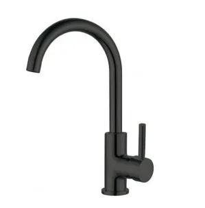 Dolce Gooseneck Sink Mixer Matte Black by NERO, a Kitchen Taps & Mixers for sale on Style Sourcebook
