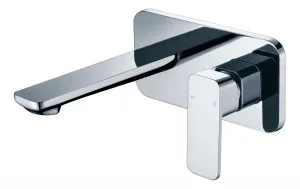Ikon Kennedy Wall Mixer & Spout - Chrome by Ikon, a Bathroom Taps & Mixers for sale on Style Sourcebook