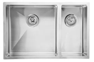 Helsinki Square Undermount Double Bowl Sink 775mm by Cob & Pen, a Kitchen Sinks for sale on Style Sourcebook