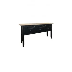 Lemetz Reclaimed Elm Timber Hall Table, 130cm, Black by Montego, a Console Table for sale on Style Sourcebook