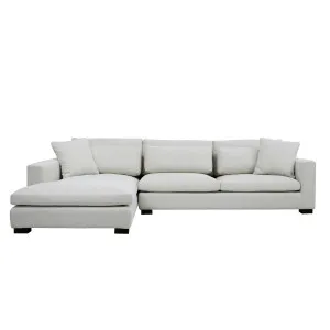Cleo 3 Seater + Chaise LHF in Gusto White by OzDesignFurniture, a Sofas for sale on Style Sourcebook
