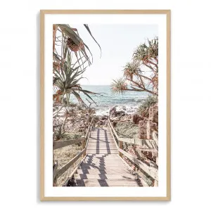 Stairs To The Beach Coastal Art Print by The Paper Tree, a Prints for sale on Style Sourcebook