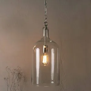 Kendal Glass Pendant Light - Chrome by Ivory & Deene, a Pendant Lighting for sale on Style Sourcebook