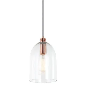 Willow Dome Glass Pendant Light - Copper by Ivory & Deene, a Pendant Lighting for sale on Style Sourcebook