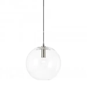 Ariana Glass Pendant Light - Chrome by Ivory & Deene, a Pendant Lighting for sale on Style Sourcebook