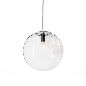 Ariana Glass Pendant Light - Pearl Black by Ivory & Deene, a Pendant Lighting for sale on Style Sourcebook