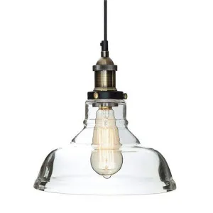 Lexus Glass Pendant Light - Antique Brass by Ivory & Deene, a Pendant Lighting for sale on Style Sourcebook