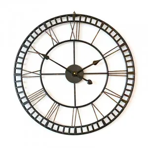 Large Metal Wall Clock - Hampton by Ivory & Deene, a Living for sale on Style Sourcebook