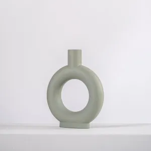 Ceramic Vase - Daisy - Sage Grey by Ivory & Deene, a Decor for sale on Style Sourcebook