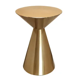 Vogue Side Table - Gold by Ivory & Deene, a Bar Stools for sale on Style Sourcebook