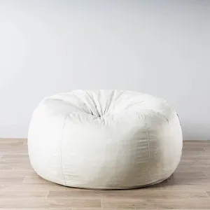 Pierre Fur Bean Bag - White Ivory by Ivory & Deene, a Bean Bags for sale on Style Sourcebook