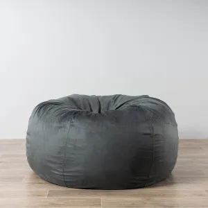 Pierre Fur Bean Bag - Charcoal by Ivory & Deene, a Bean Bags for sale on Style Sourcebook