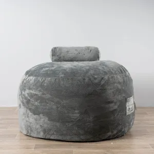 Grand Bean Bag - Grey - Sensory Foam Filling Included by Ivory & Deene, a Bean Bags for sale on Style Sourcebook